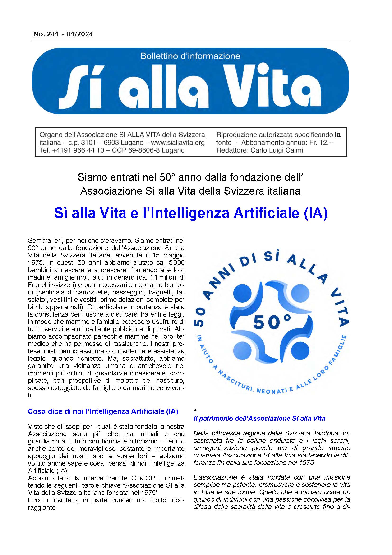Bollettino d'informazione n. 241